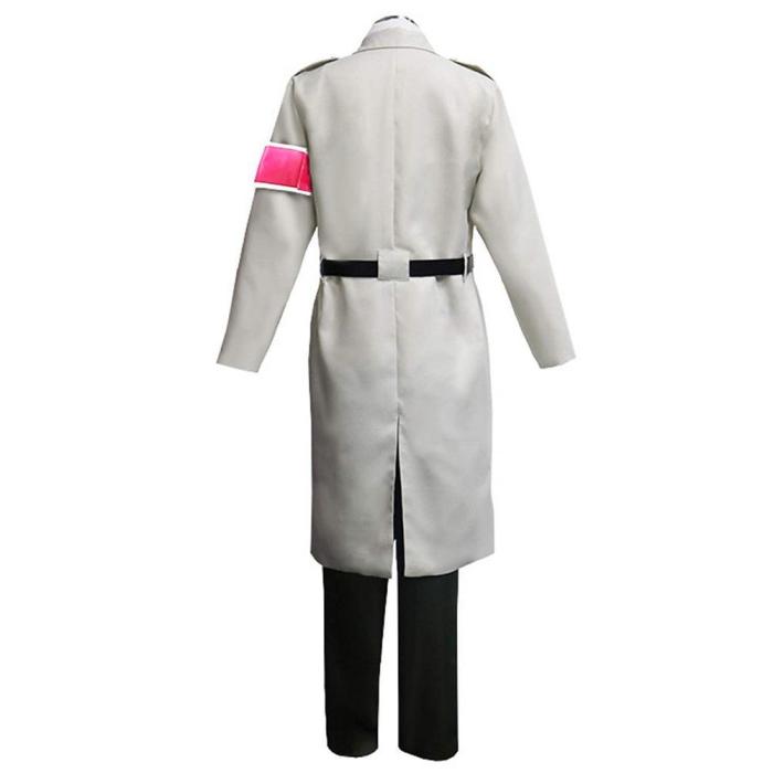Attack On Titan Shingeki No Kyojin S4 Marley Army White Uniform Outfits Halloween Carnival Suit Cosplay Costume