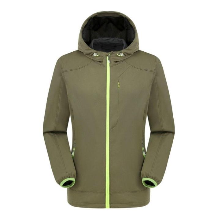 Spring Autumn Single Layer Jacket Thin Coat Outdoor Hardshell Jacket