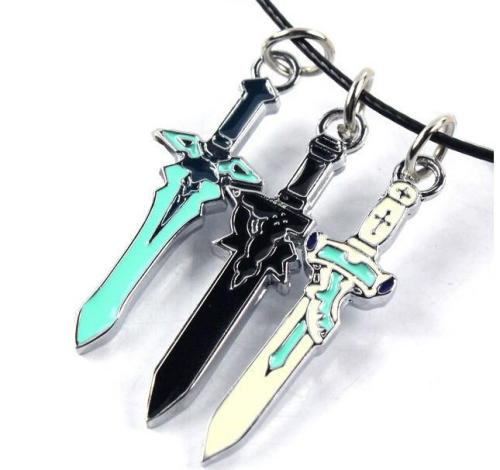 Sword Art Online Kirito & Asuna Steel Necklace