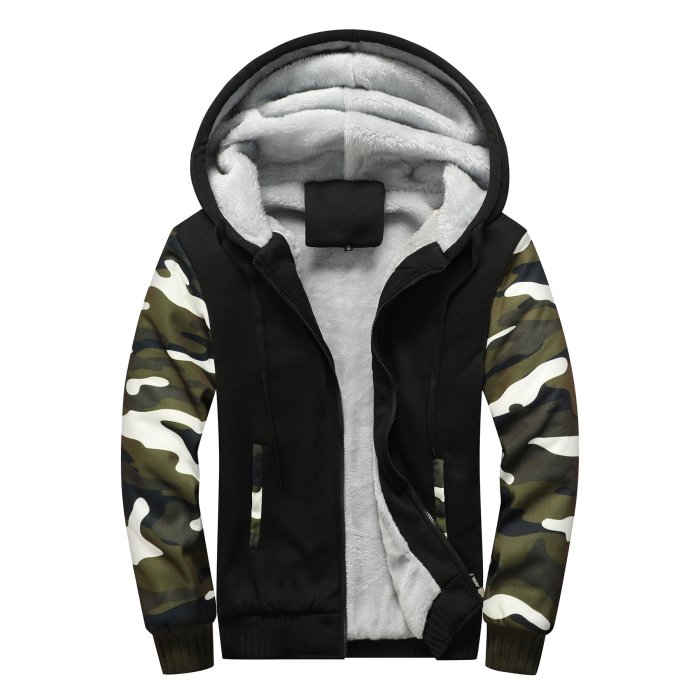 Men'S Fleece Hoodies Comforable Streetwear Coat
