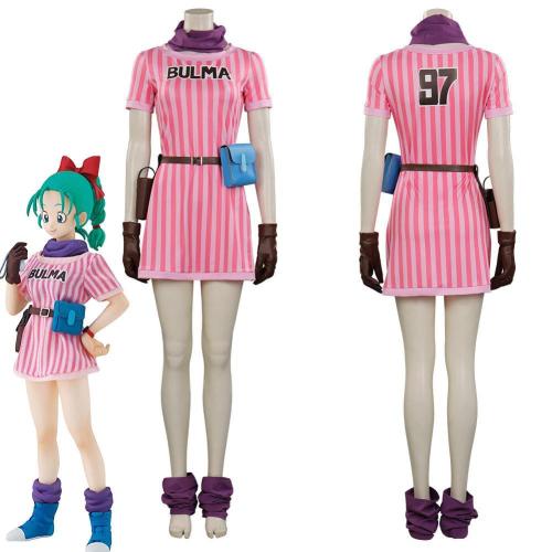 Dragon Ball Z Bulma Outfits Halloween Carnival Suit Cosplay Costume