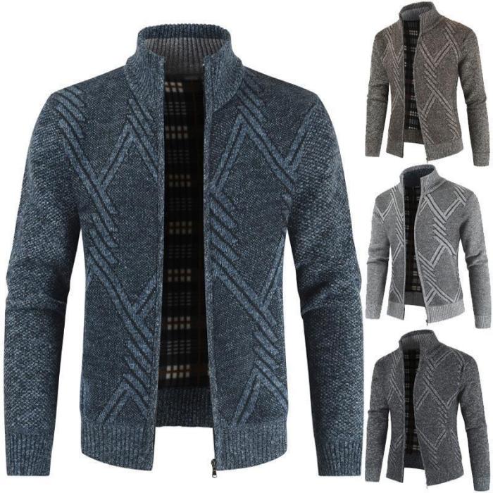 Men'S Knit Jackets Casual Cardigan Sweater Jacket