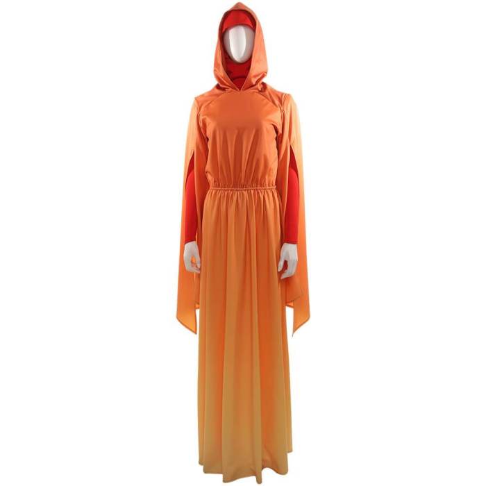 Star Wars Queen Padme Amidala Handmaiden Gown Dress Cosplay Costume