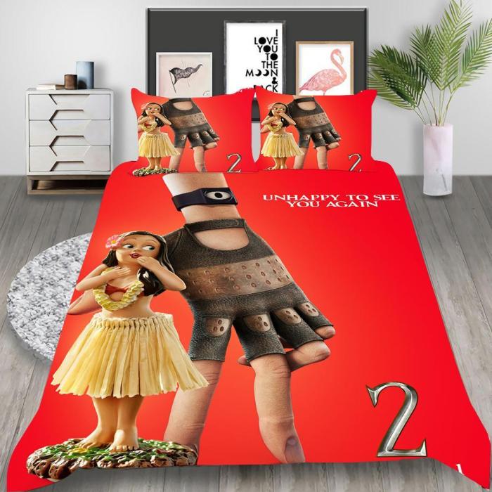 The Addams Family 2 Cosplay Bedding Set Duvet Cover Pillowcases Halloween Home Decor
