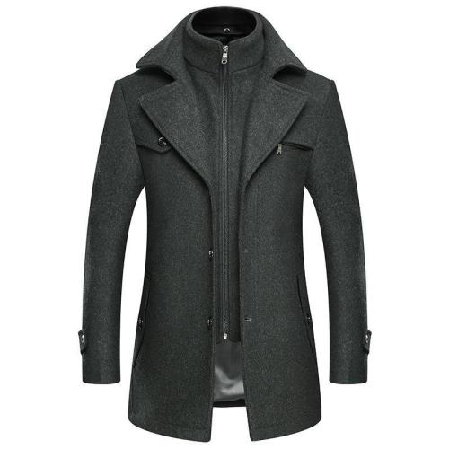 Men'S Slim Casual Wooled Jacket