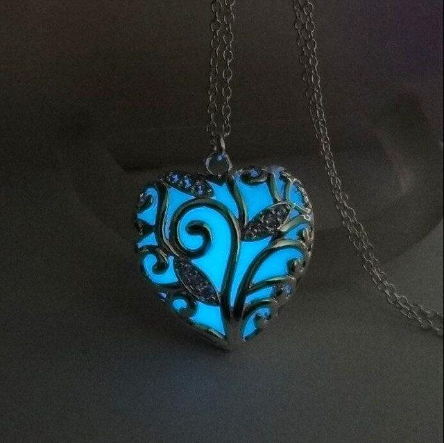 Luminous Heart Steel Necklace