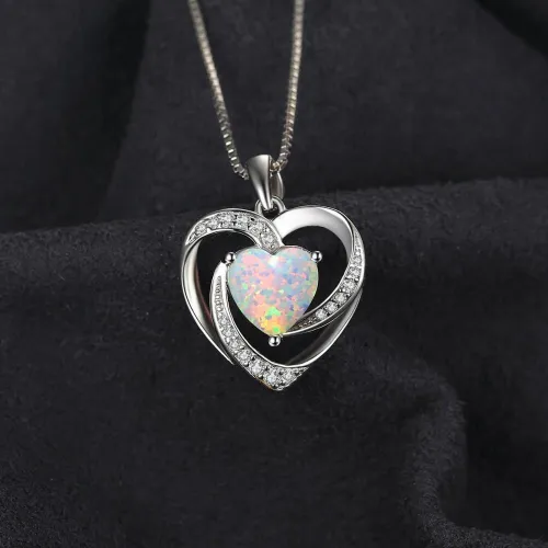 Romantic Heart Shape Rhinestone Pendant