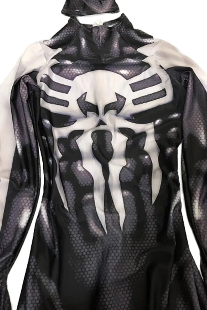 Spider-Man: Into The Spider-Verse Spider Man  Black Suit Cosplay Costume