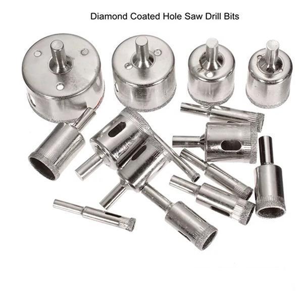 Diamond Glass Drill Bit Set (15Pcs)