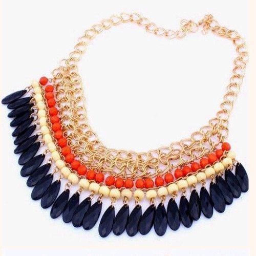 Resin Beads Collares Necklace