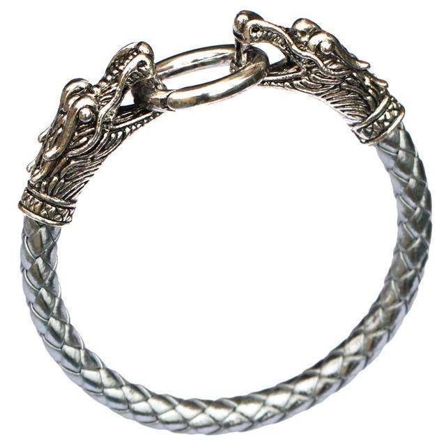 Dragon Twin Leather Bracelet
