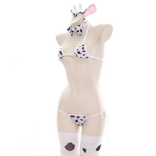 Japanese Cow Bow Headband Lingerie