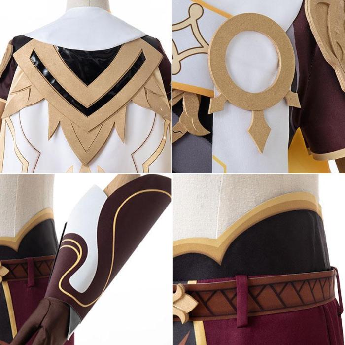 Genshin Impact Male Traveler Outlander Aether Cosplay Costume