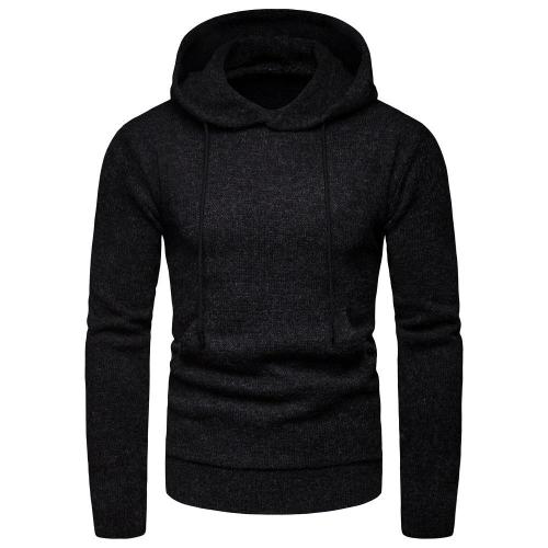 Men'S Hoodie Fashion Solid Comfort Casual Sweater