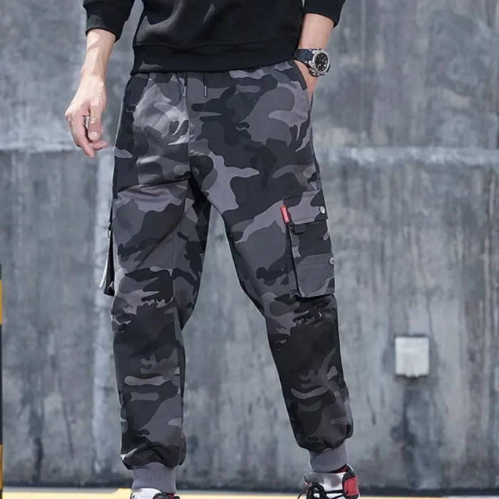 Men'S Side Pockets Cargo Harem Pants