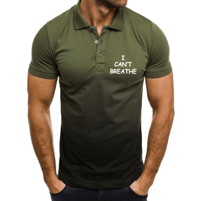 Men'S  Casual Short Sleeves Breathable Us Size Polo