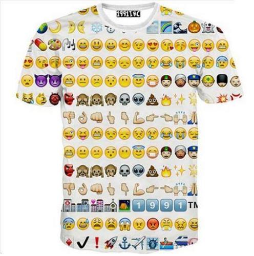 Hipster Emoticons 3D T-Shirt V3