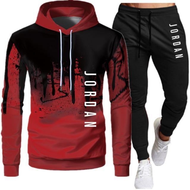 2 Pieces Sets Tracksuit Men Hooded Sweatshirt+Pants Pullover Hoodie Sportwear Suit Ropa Hombre Casual Men Clothes Size S-4Xl