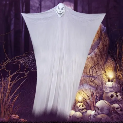 Halloween Decoration Horror Skull Hanging Cloth Props