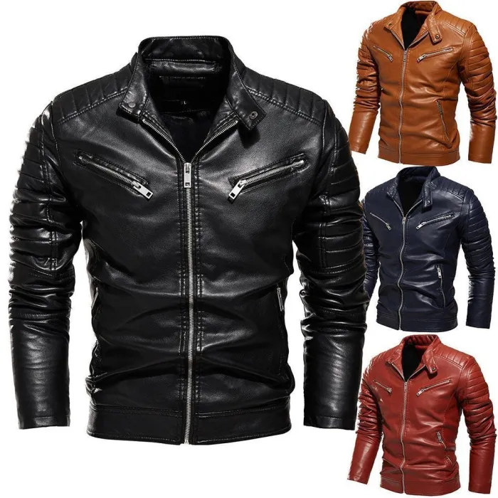 Men'S  Personal Leather Jacket Fashionmen