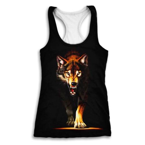 Angry Wolf 3D Women'S Tank Top