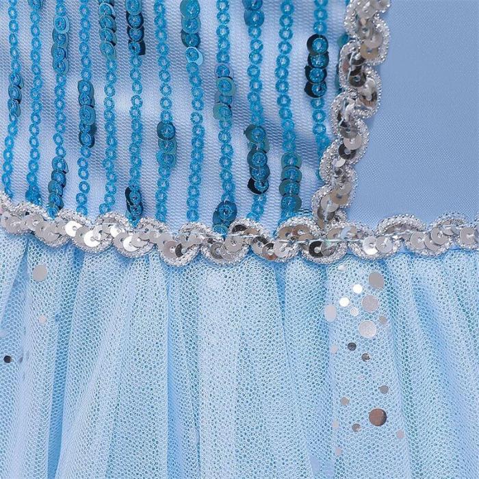Frozen 2 Kids Princess Elsa Snow Queen Carnival Dress Cosplay Costume