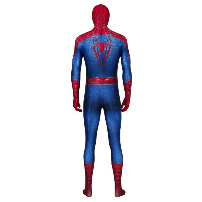 Spider-Man Peter Parker The Amazing Spider Man 2 Jumpsuit Cosplay Costume -