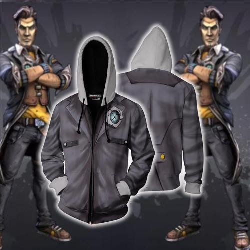 Borderlands Game Roland The Soldier Unisex 3D Printed Hoodie Sweatshirt Jacket With Zipper