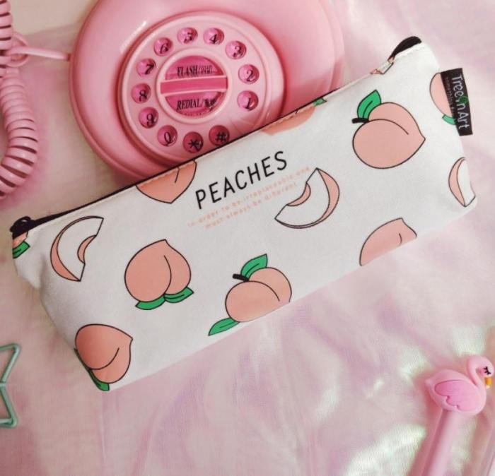 Peaches Makeup Bag