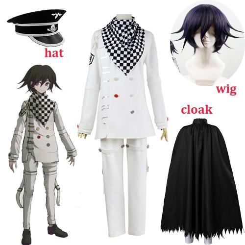 Danganronpa V3 Ouma Kokichi Cosplay Costume Japanese Game School Uniform Suit Outfit Clothes Shoes Halloween Carnival Props
