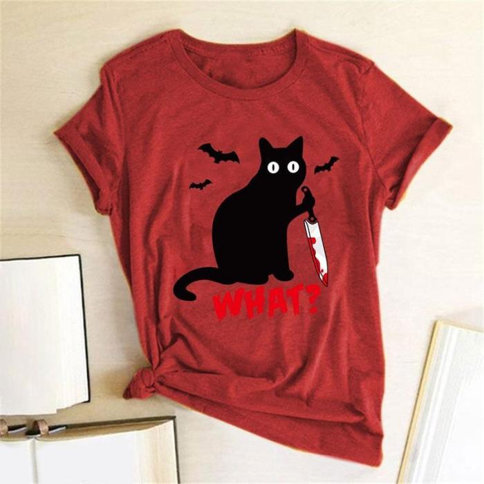 Funny Halloween Black Cat Humor Shirt