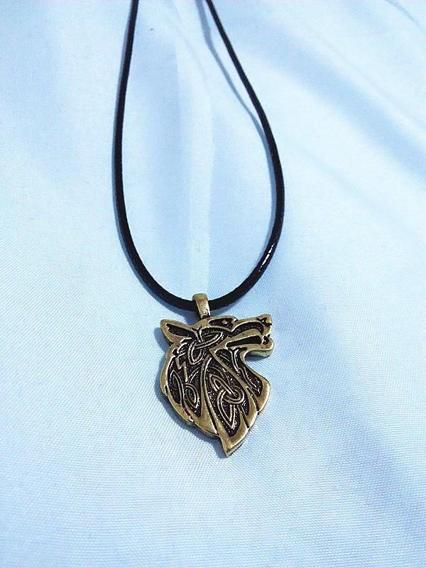 Wolf Head Amulet Necklace