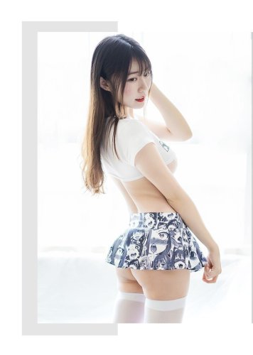 Ahegao Mini Skirt