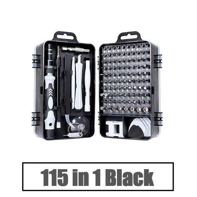 Screwdriver Set 115 In 1 Precision Magnetic Screwdriver Set