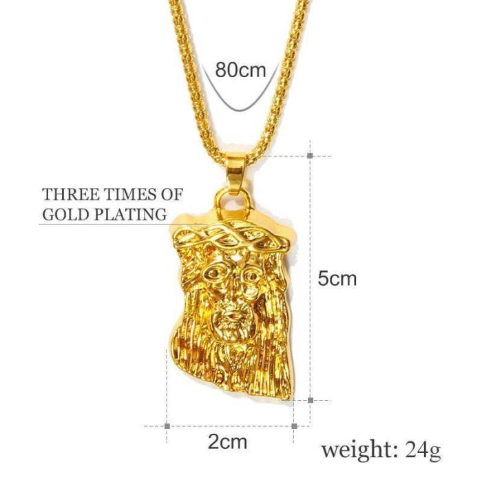 Gold Filled Jesus Necklace
