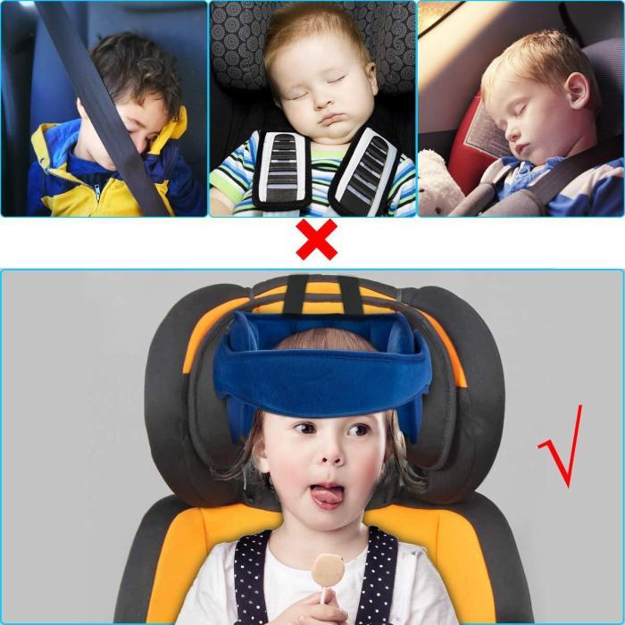 Kids Car Set Head Supporter With Adjustable Belt
