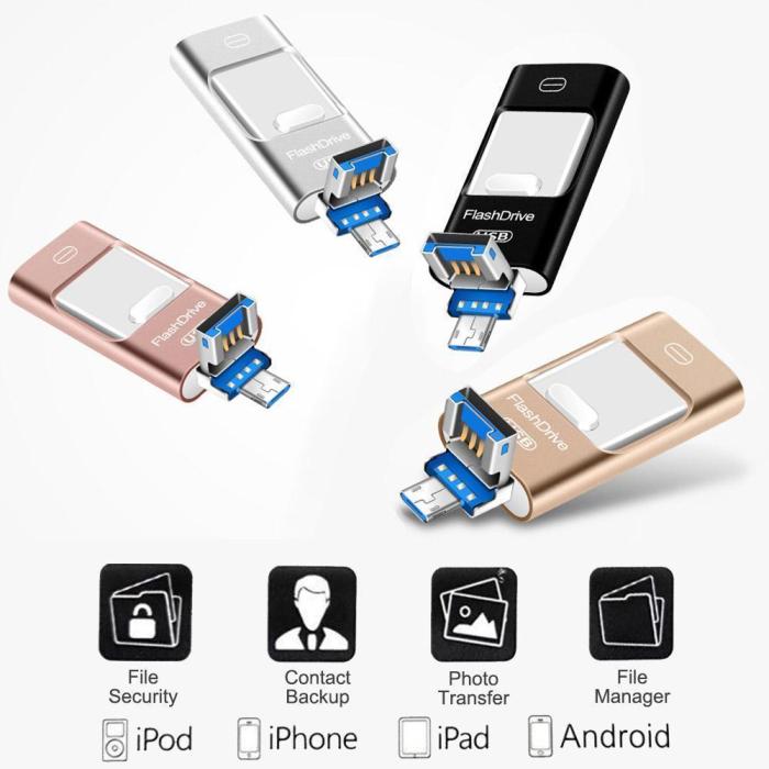 Iflash Portable Usb Flash Drive (Iphone, Ipad & Android)