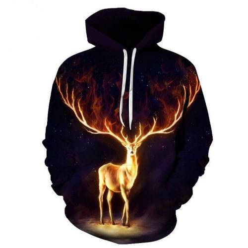 Firewalker Deer 3D Sweatshirt Hoodie Pullover