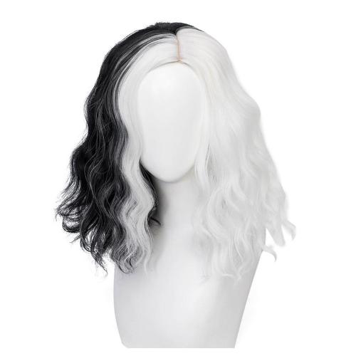 Cruella De Vil Cruella Heat Resistant Synthetic Hair Cosplay Wig
