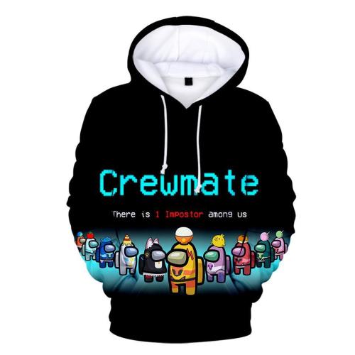 Kids Style-12 Impostor Crewmate Among Us Cartoon Game Unisex 3D Printed Hoodie Pullover Sweatshirt