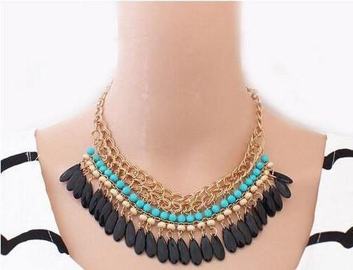 Resin Beads Collares Necklace