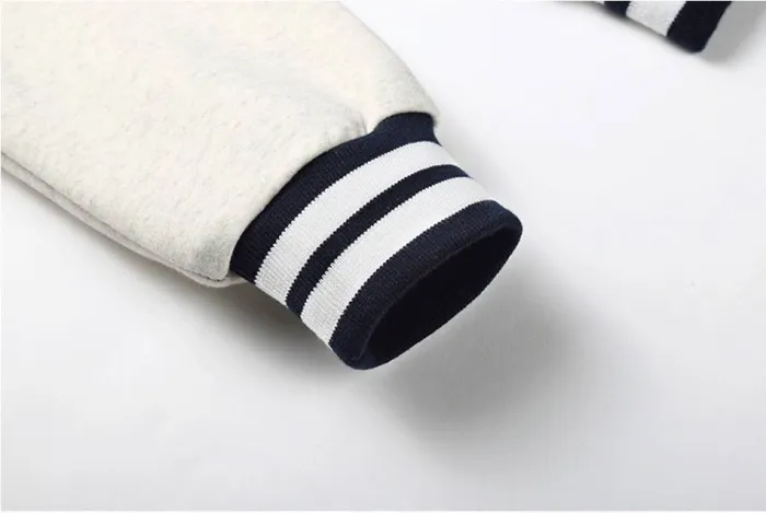 Men‘S Casual Baseball Coat Street Style Bomber Jacket
