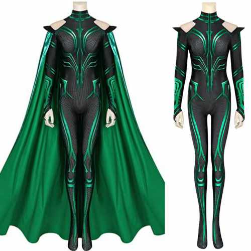 Thor 3 Hela Ragnarok Jumpsuit Halloween Bodysuit Cosplay Costume Suit