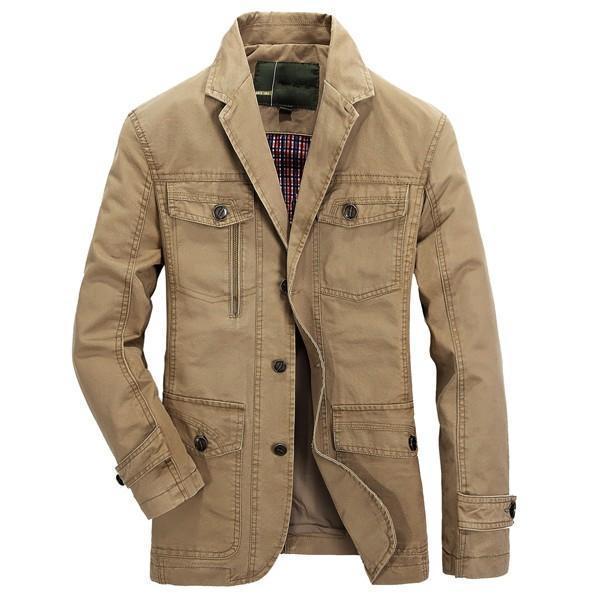 Autumn Cotton Multi Pockets Casual  Jacket