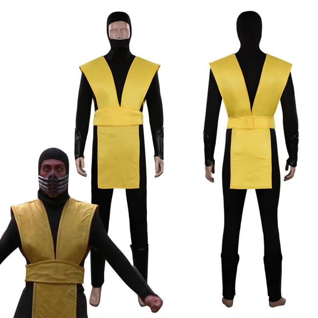 Mortal Kombat Scorpion Outfits Halloween Carnival Suit Cosplay Costume