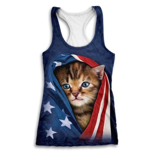 Patriot Cat Women'S Tank Top