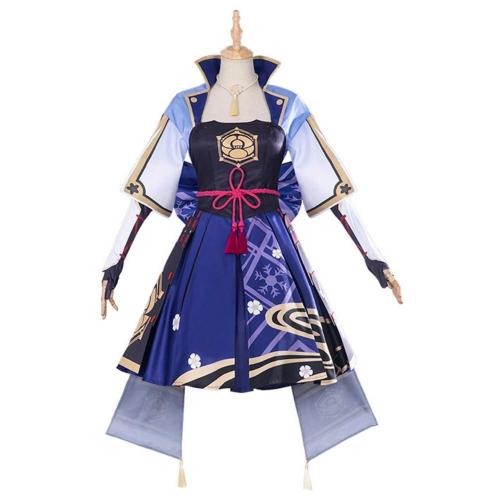 Game Genshin Impact Kamisato Ayaka Dress Outfits Halloween Carnival Suit Cosplay Costume