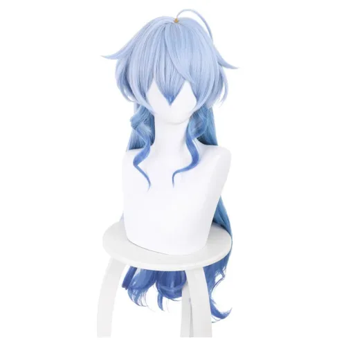 Genshin Impact Ganyu Heat Resistant Synthetic Hair Carnival Halloween Party Props Cosplay Wig