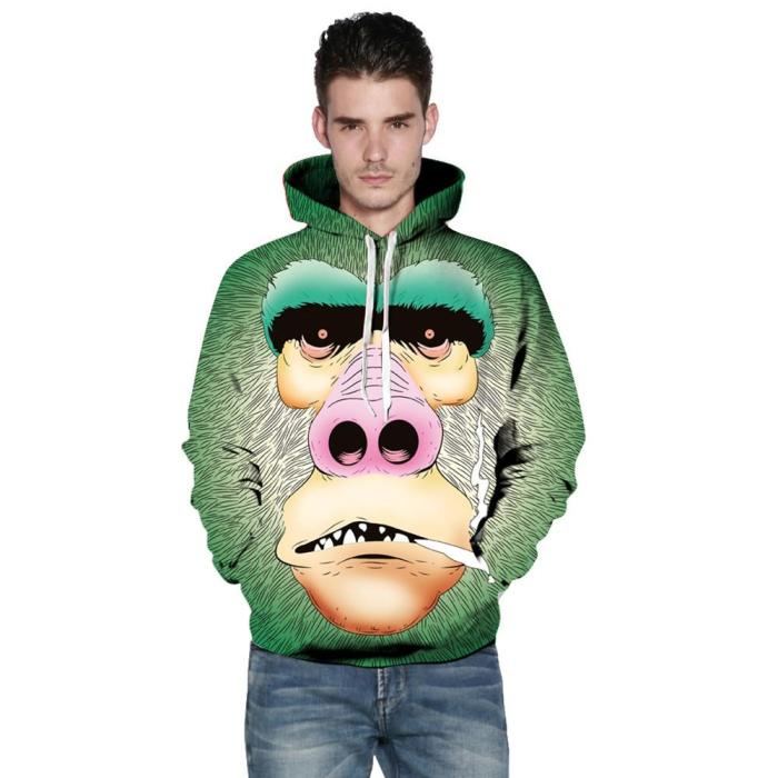 A Blunt Gorilla Hoodie 3D Logo Sweatshirt