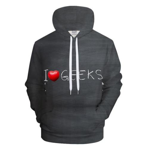 Love Geeks 3D - Sweatshirt, Hoodie, Pullover